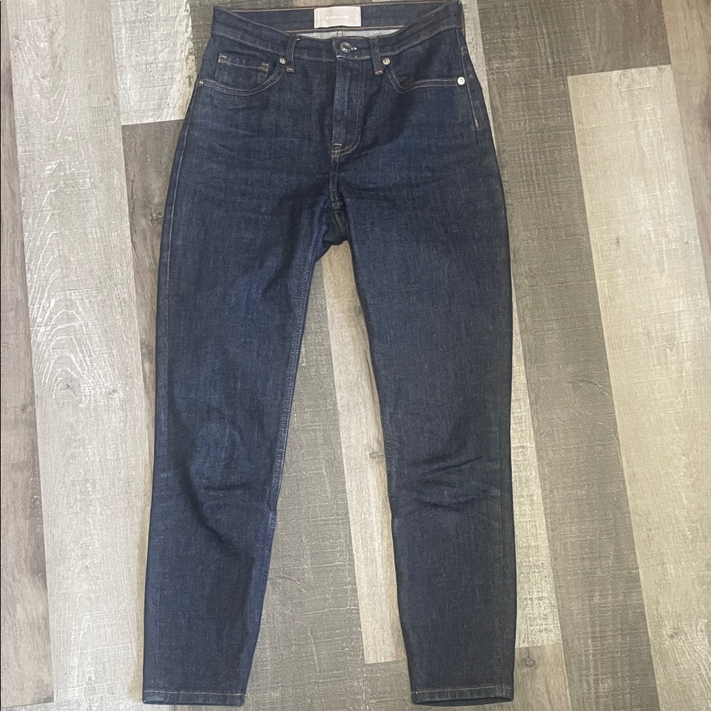 Everlane Women's Dark Blue Slim 26” Ankle Jeans- EUC